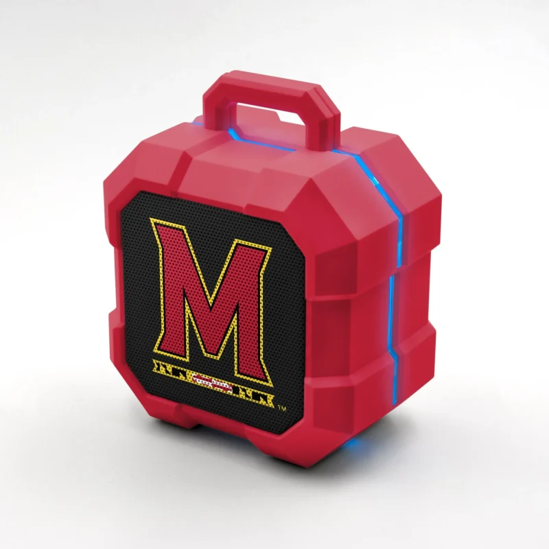 maryland terrapins led bluetooth speaker shockbox edition