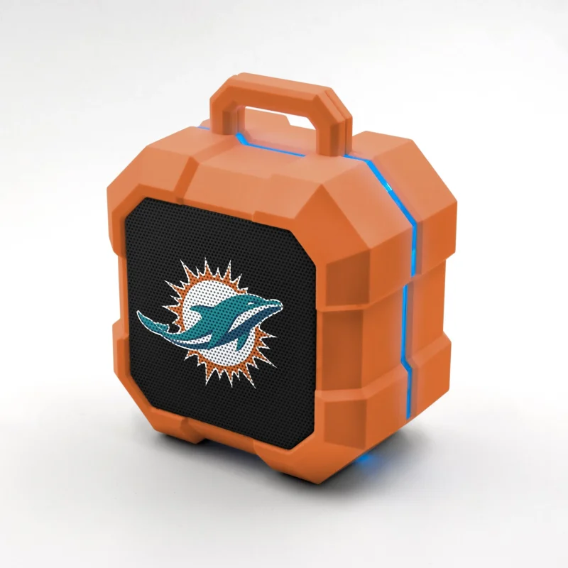 miami dolphins nfl led bluetooth speaker