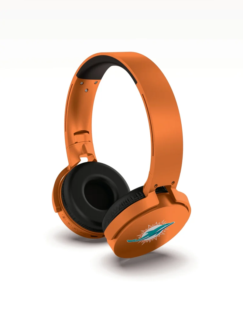 miami dolphins nfl wireless bluetooth headphones scaled