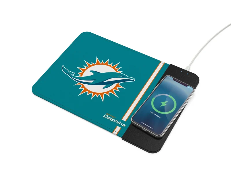 miami dolphins nfl wireless charger mousepad scaled