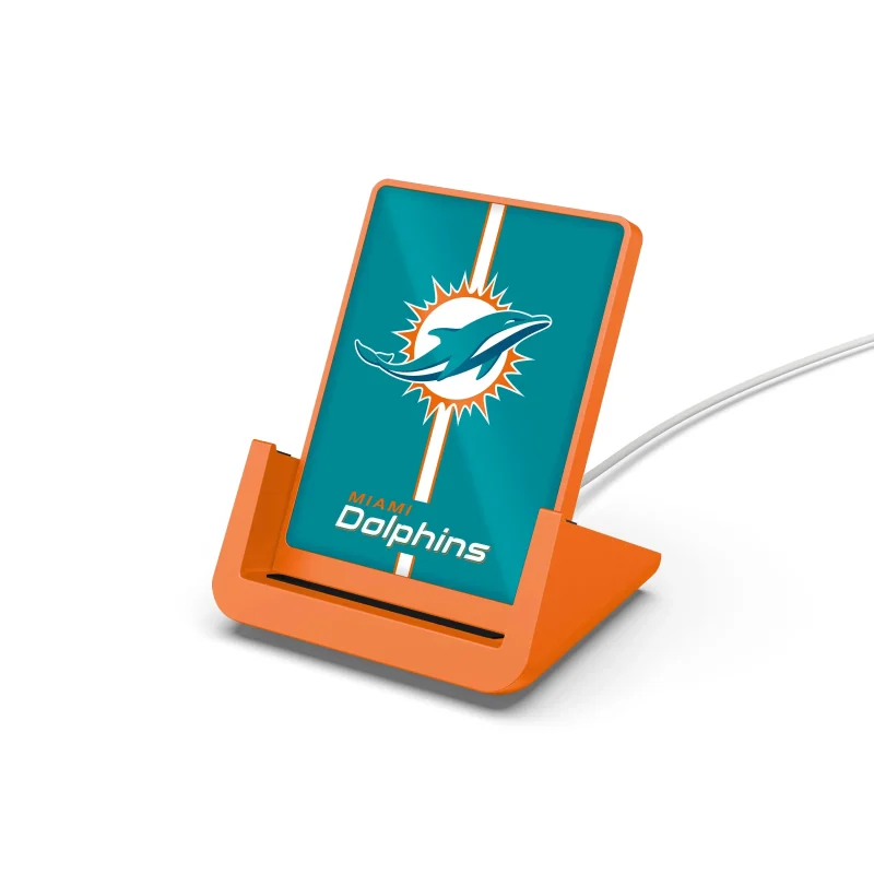 miami dolphins nfl wireless charger stand