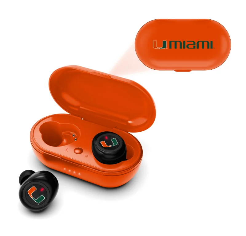 miami hurricanes true wireless earbuds scaled