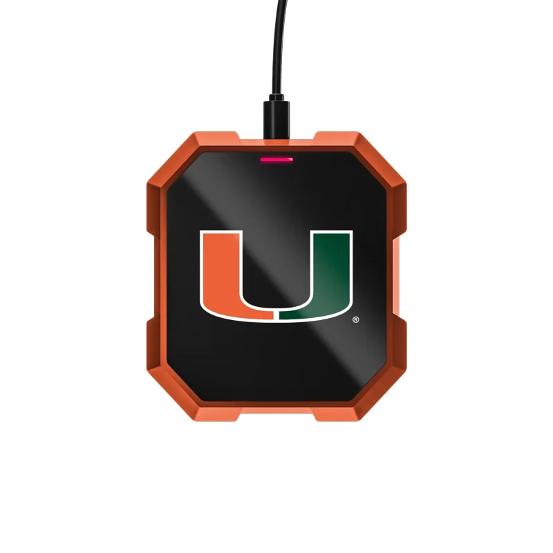 miami hurricanes wireless charger pad