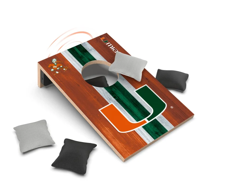 miami hurricanes wireless cornhole speaker scaled