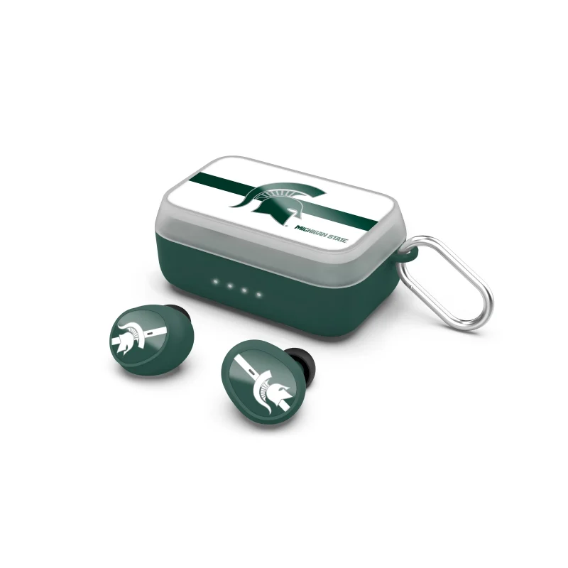 michigan state spartans bluetooth earbuds