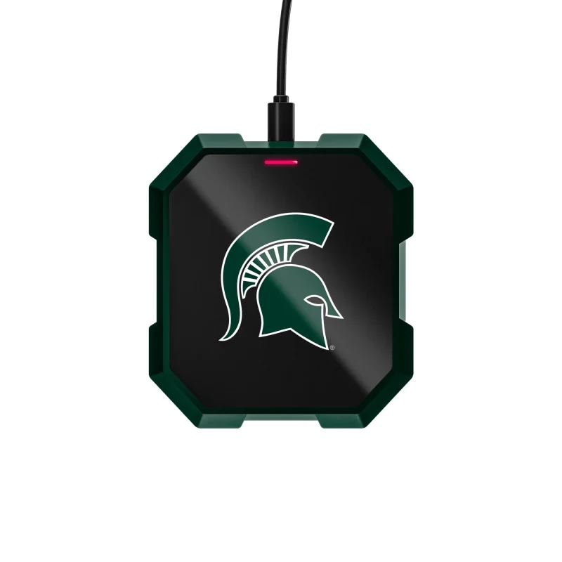 michigan state spartans wireless charger pad