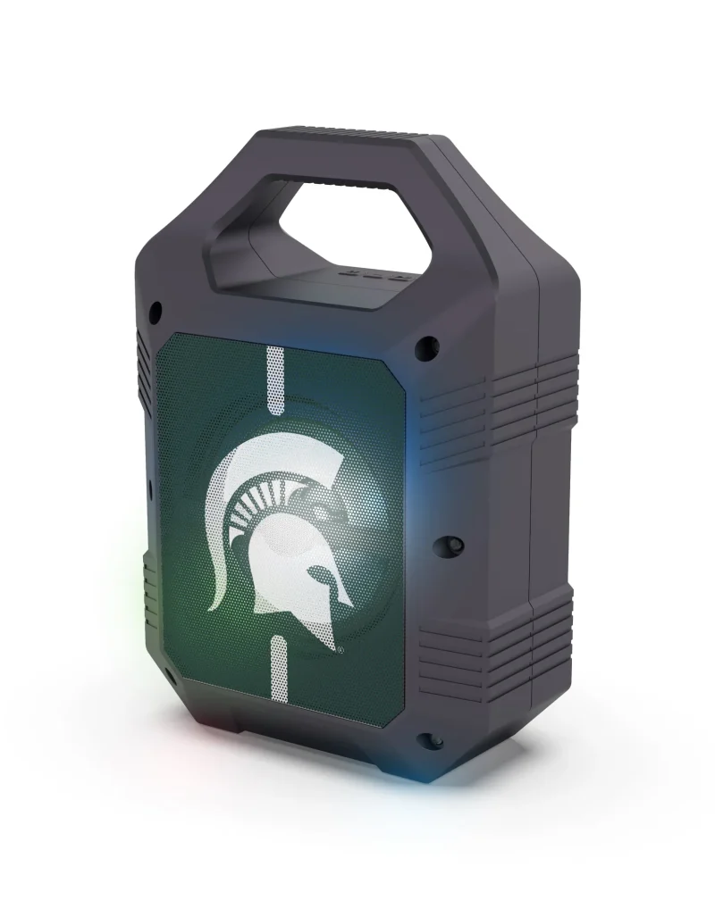 michigan state spartans xl led bluetooth speaker