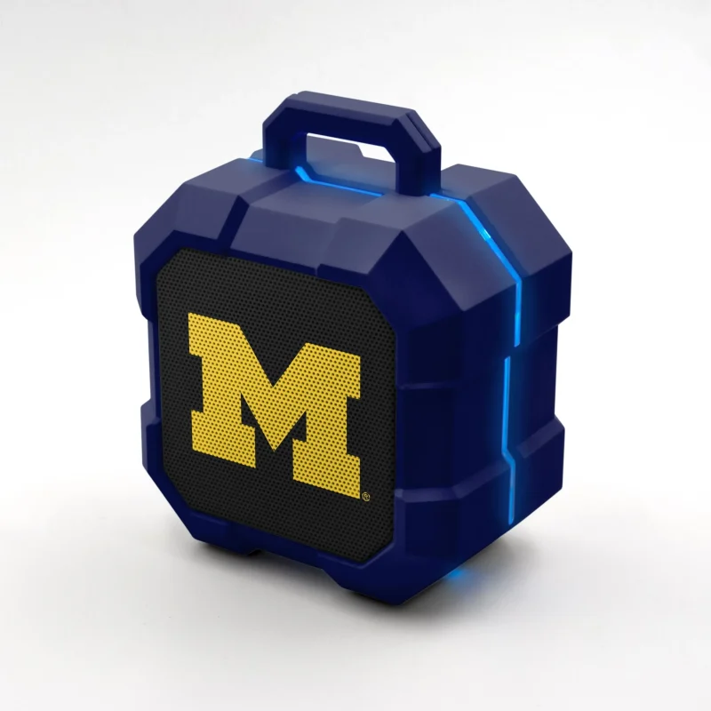 michigan wolverines led bluetooth speaker collegiate