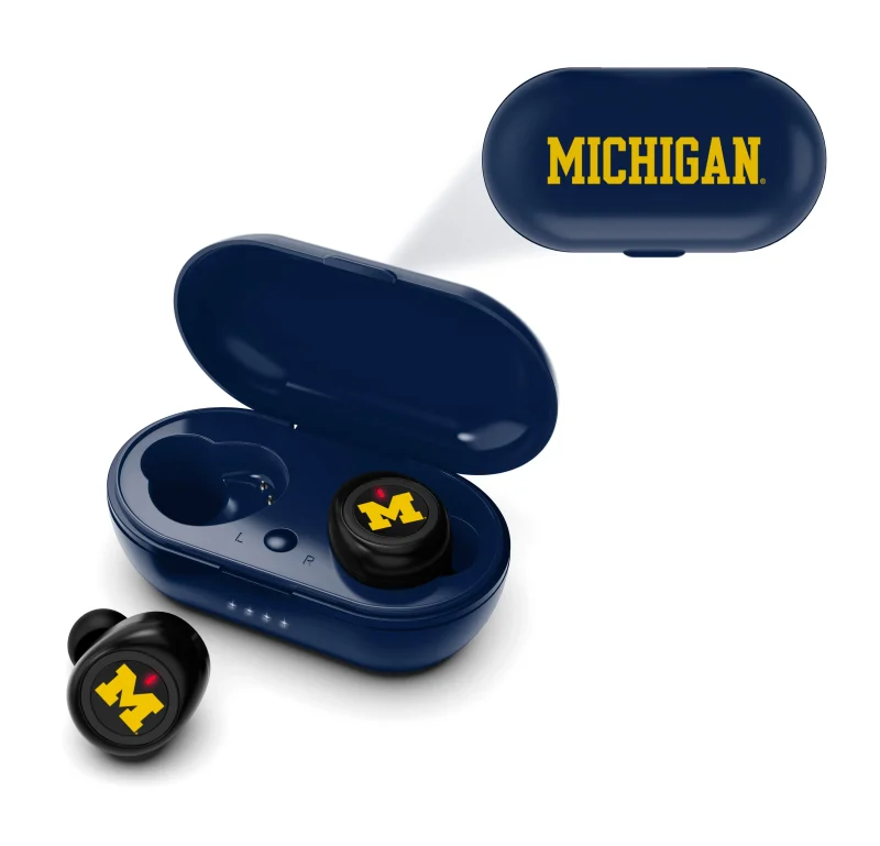 michigan wolverines true wireless earbuds scaled