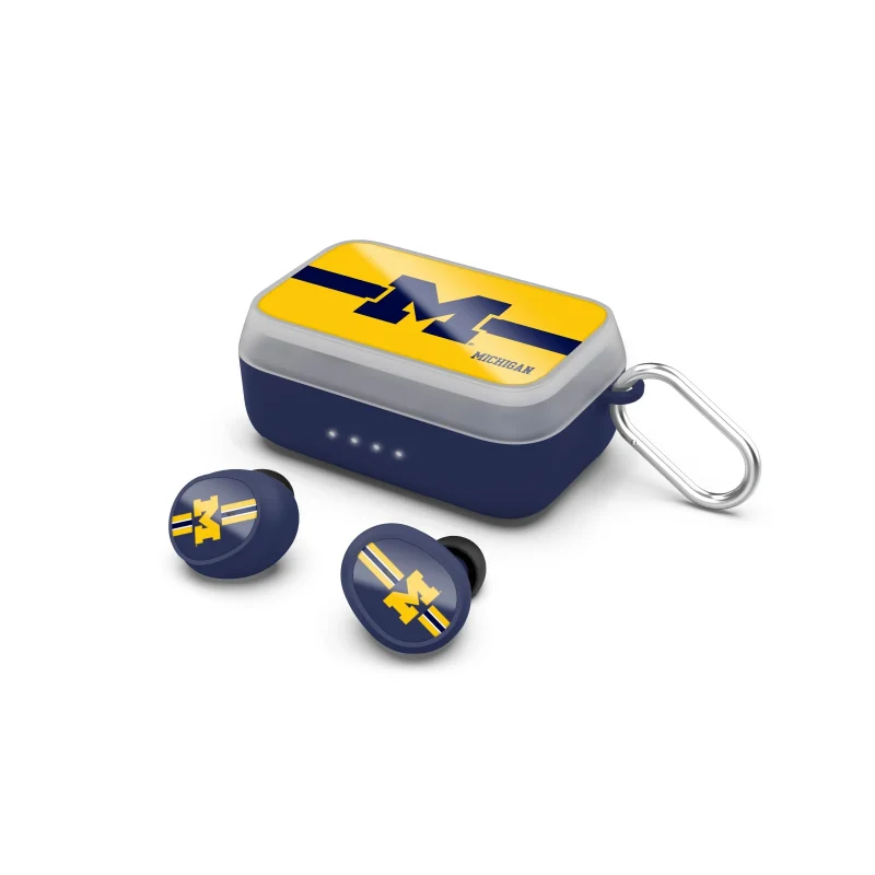 michigan wolverines wireless earbuds sports ready stylish sound