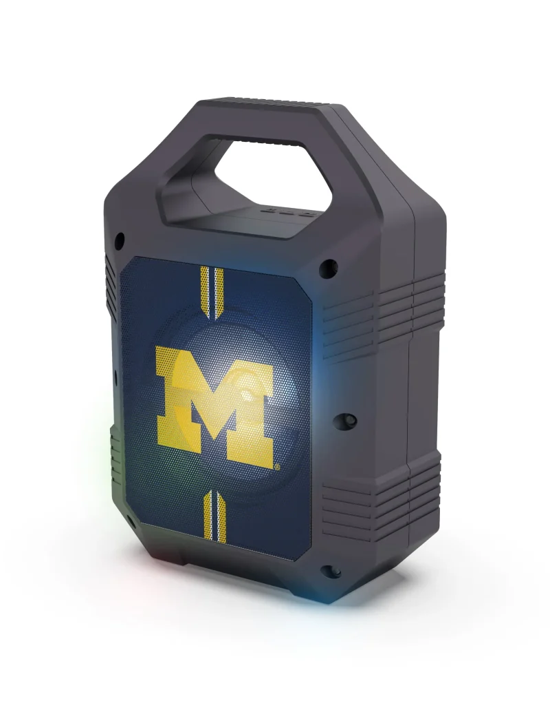 michigan wolverines xl shockbox wireless bluetooth speaker