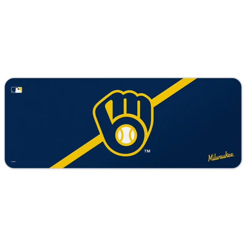 milwaukee brewers desk mat mlb team stripe design scaled