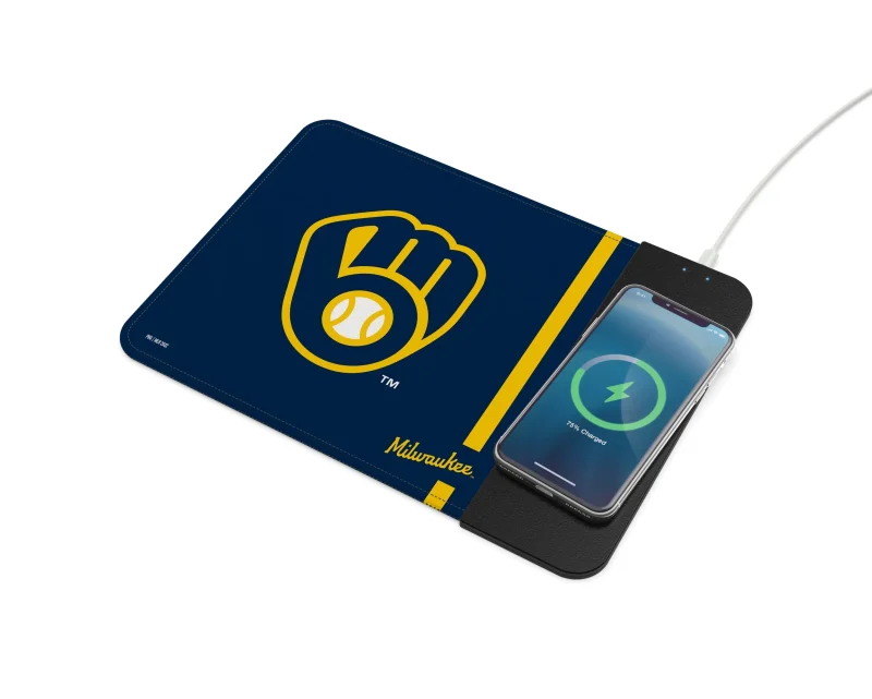 milwaukee brewers wireless charging mousepad mlb authentic scaled