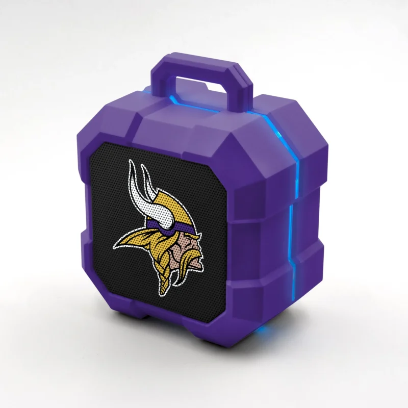 minnesota vikings led bluetooth speaker