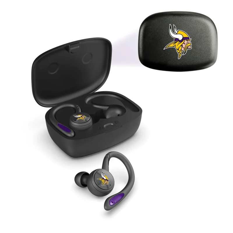 minnesota vikings true wireless earbuds nfl bluetooth sport edition