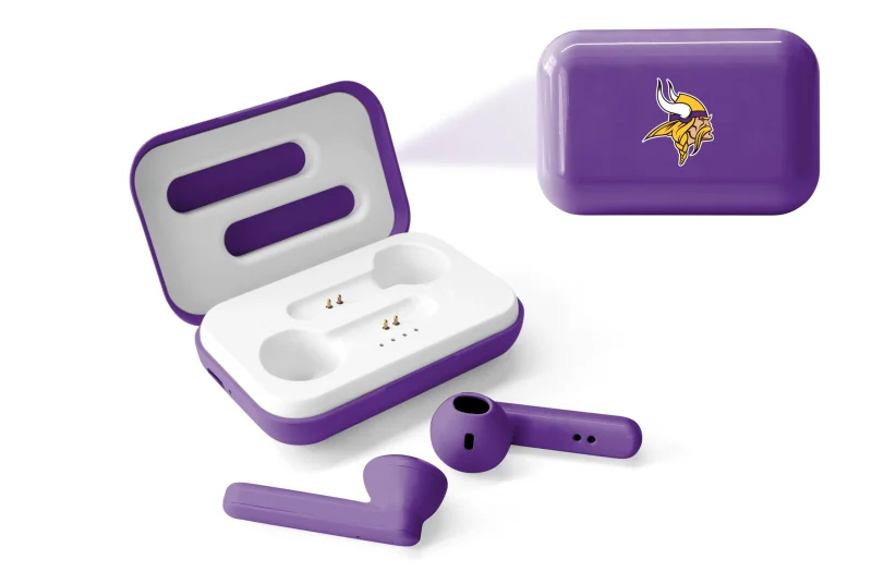 minnesota vikings true wireless earbuds nfl bluetooth v4 scaled