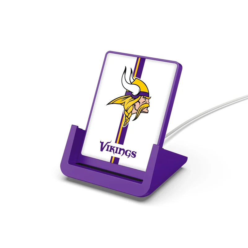 minnesota vikings wireless phone charger stand