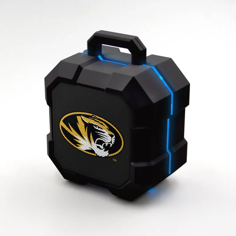 missouri tigers led bluetooth speaker collegiate