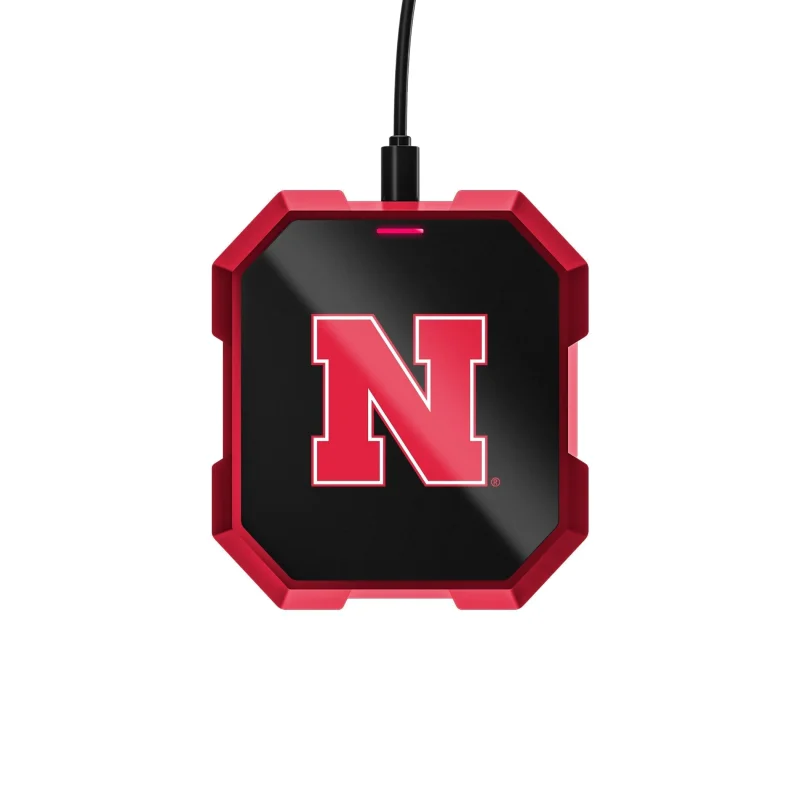 nebraska cornhuskers wireless charger pad