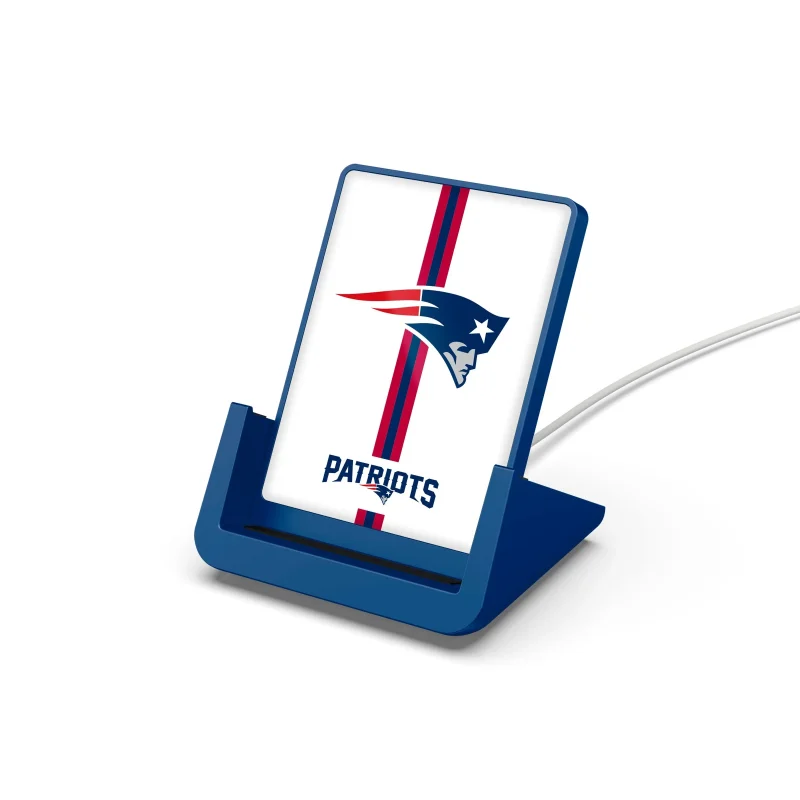 new england patriots nfl wireless charger stand