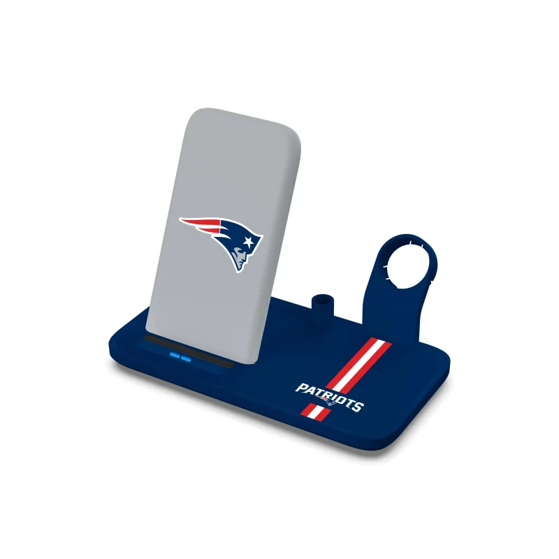 new england patriots wireless charger dock nfl official