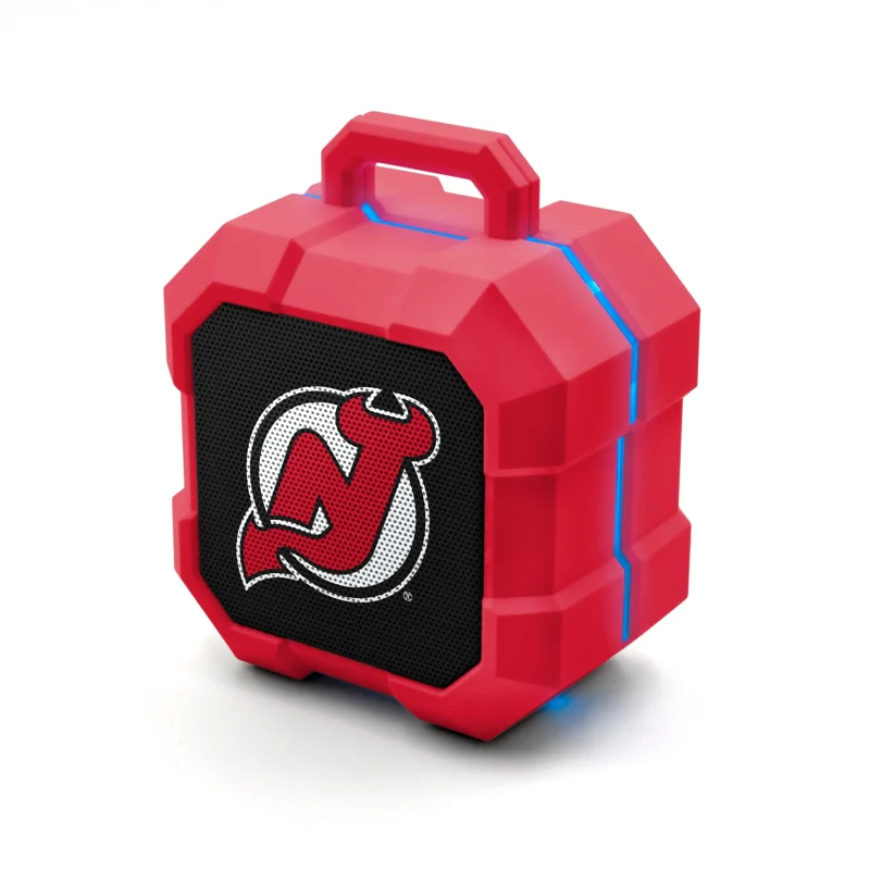 new jersey devils nhl led bluetooth speaker