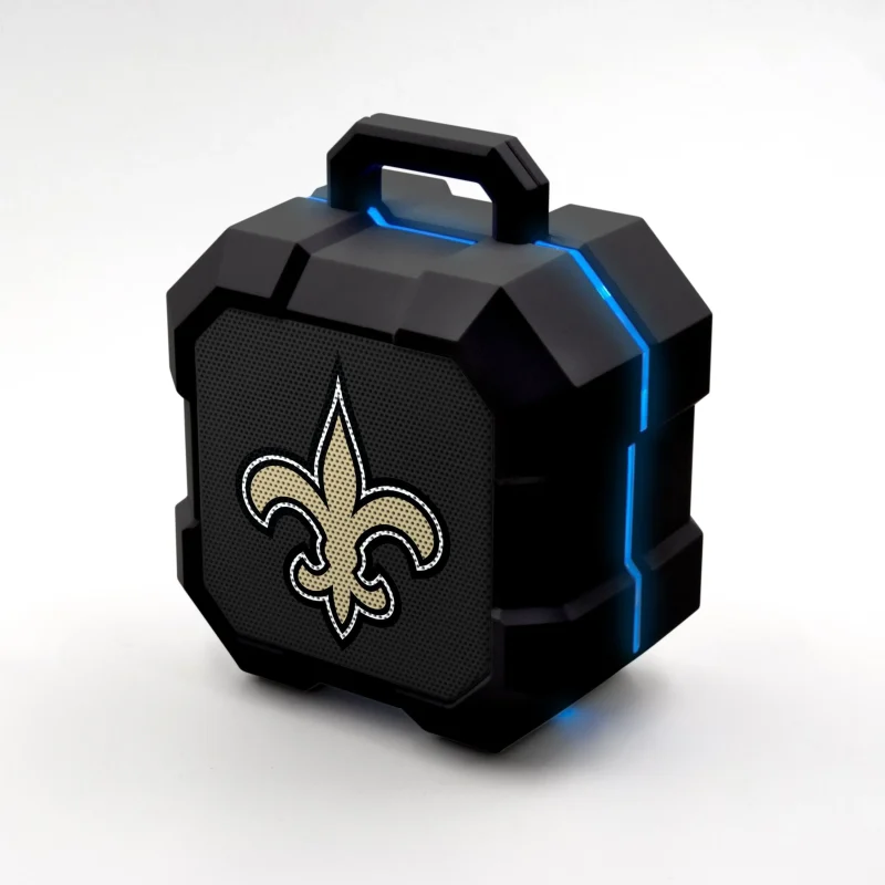 new orleans saints led bluetooth speaker