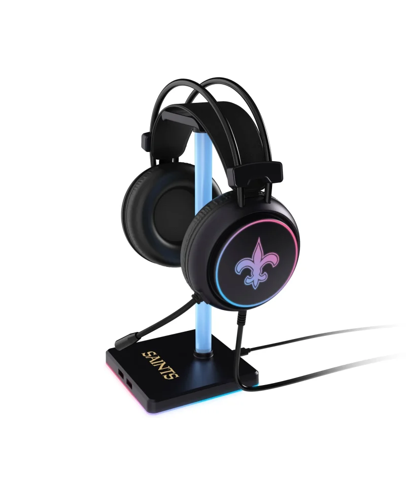 new orleans saints nfl led gaming headset stand