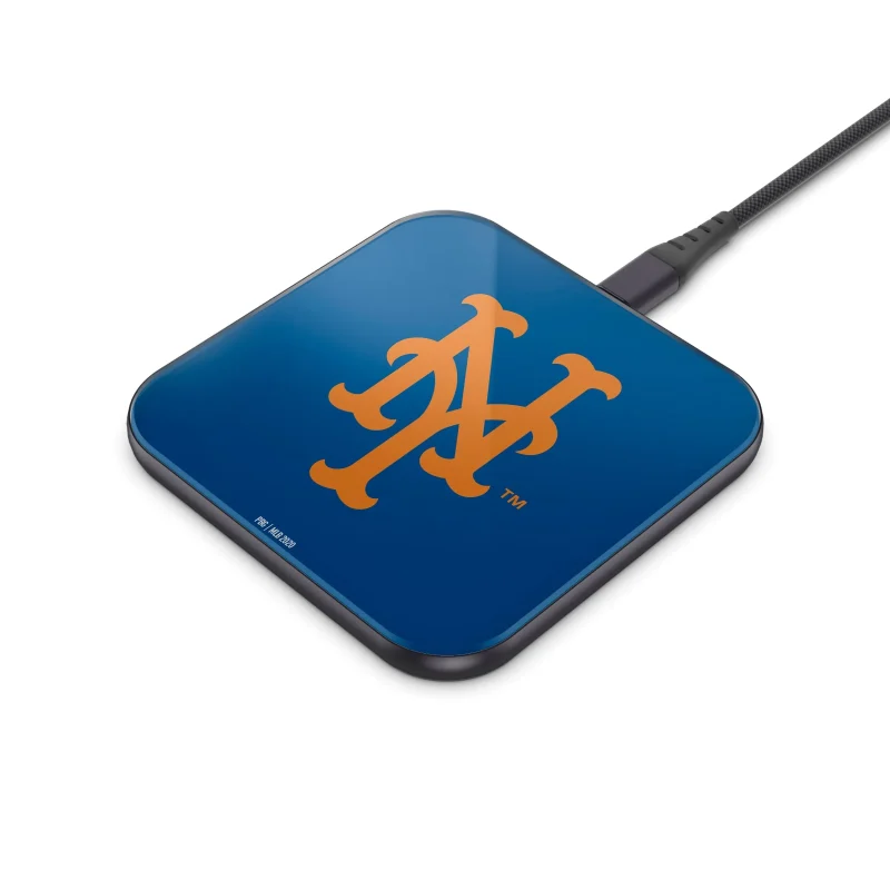 new york mets wireless charging pad mlb edition