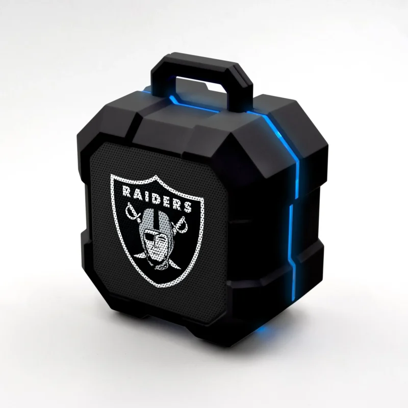 oakland raiders nfl led bluetooth speaker