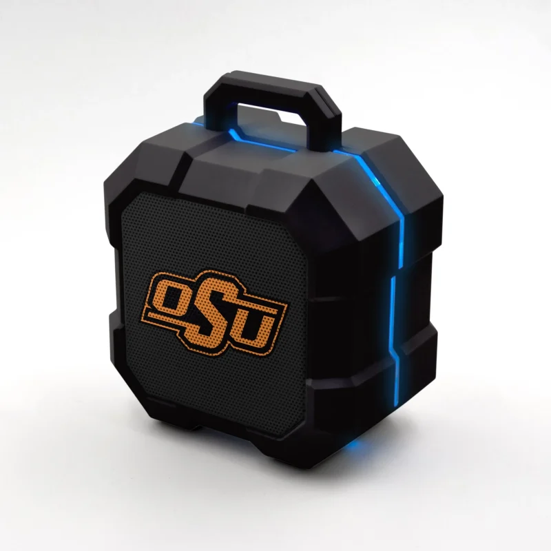 oklahoma state cowboys shockbox led bluetooth speaker