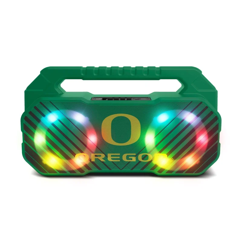 oregon ducks bluetooth boombox speaker with fm radio scaled