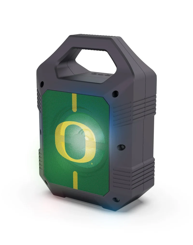 oregon ducks xl bluetooth speaker with led lights