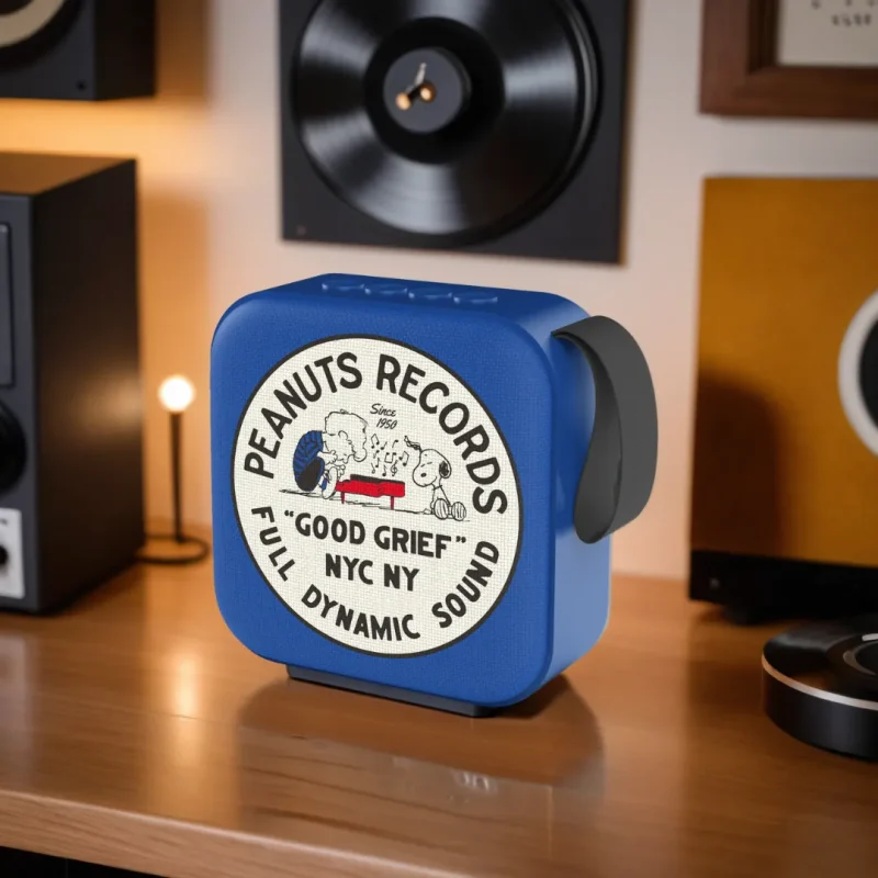 peanuts blue mini bluetooth speaker