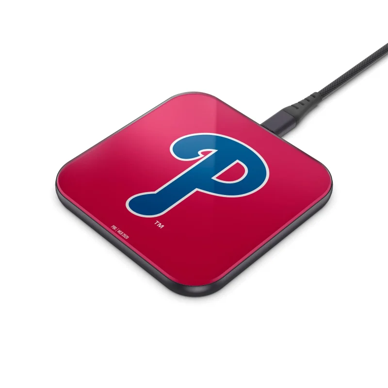 philadelphia phillies wireless charger pad mlb edition