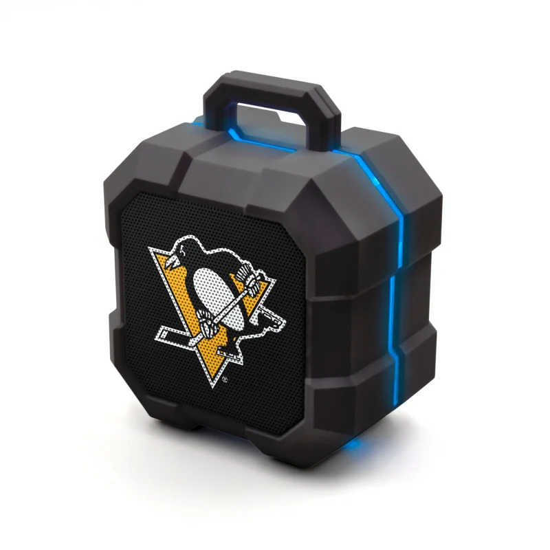 pittsburgh penguins nhl bluetooth led speaker