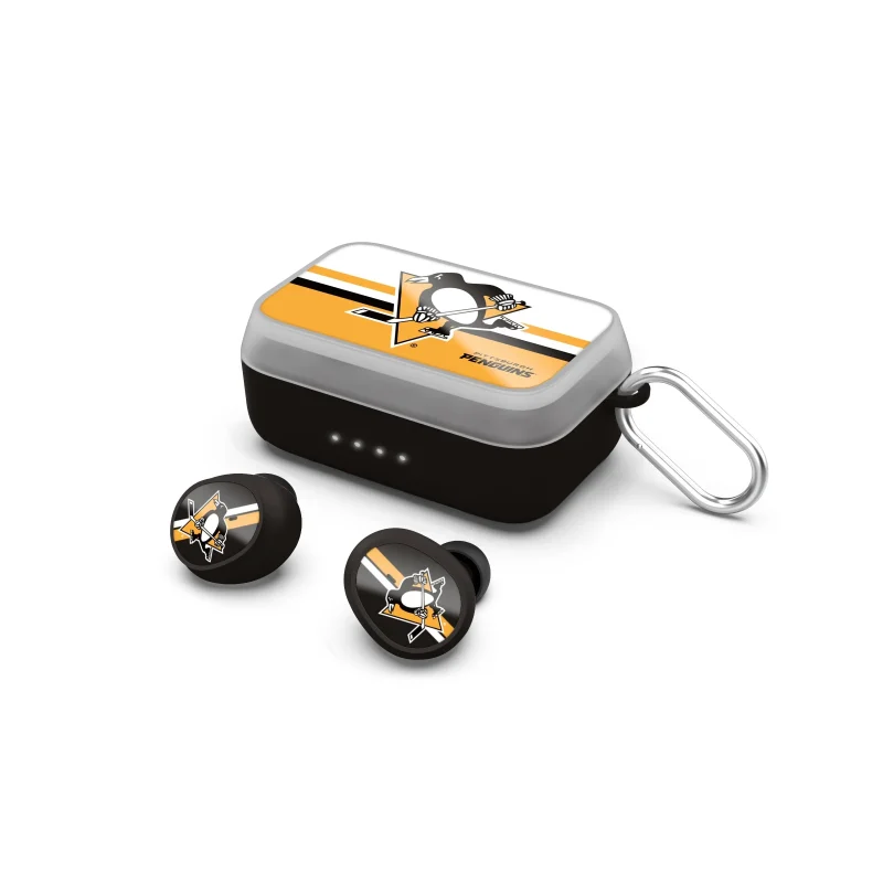 premium pittsburgh penguins wireless earbuds