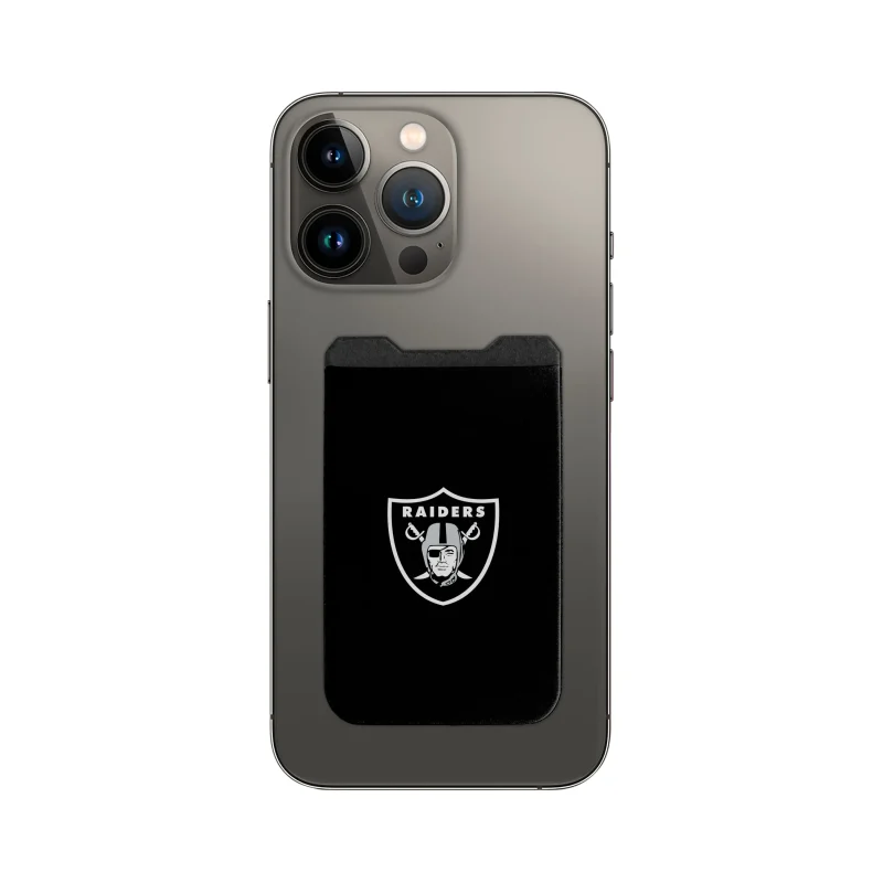 raiders elastic phone wallet las vegas nfl gear scaled