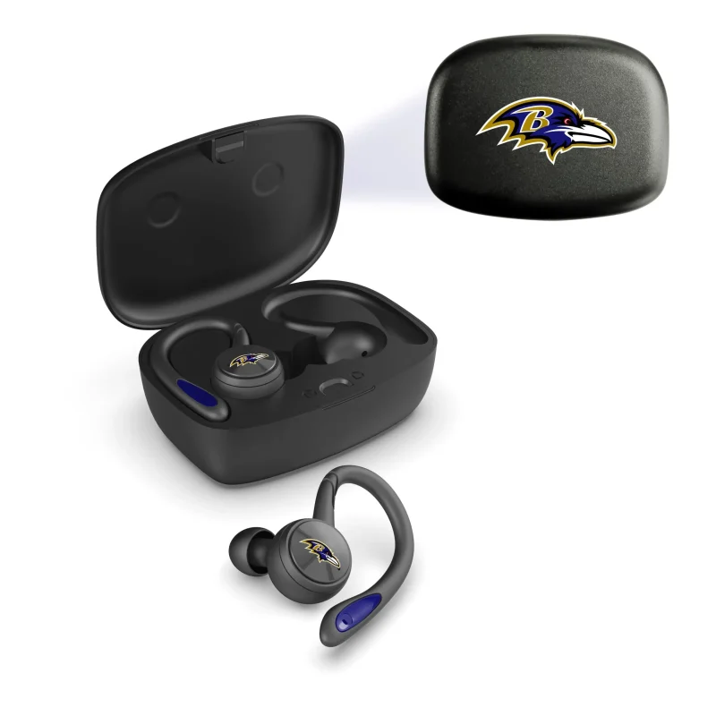 ravens true wireless earbuds nfl bluetooth