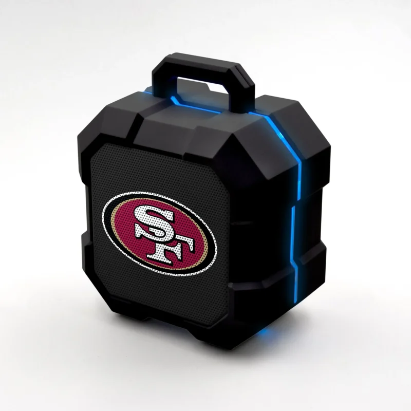 san francisco 49ers led bluetooth speaker