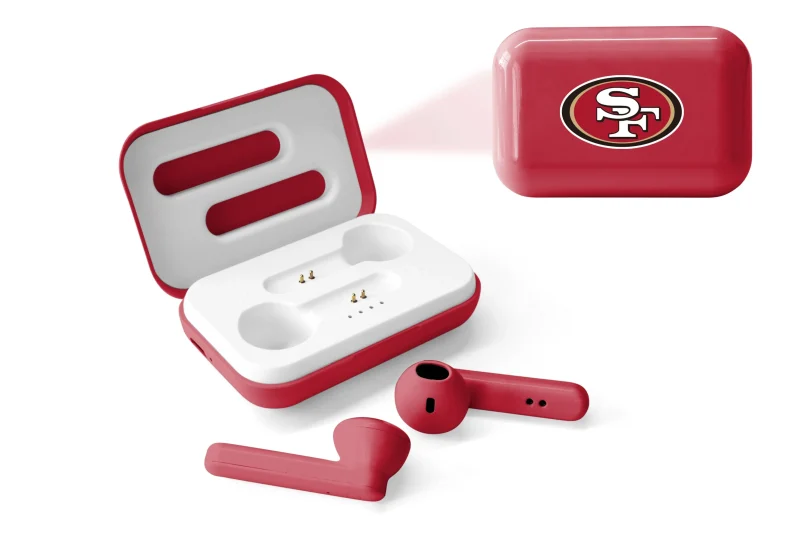 san francisco 49ers true wireless bluetooth earbuds scaled