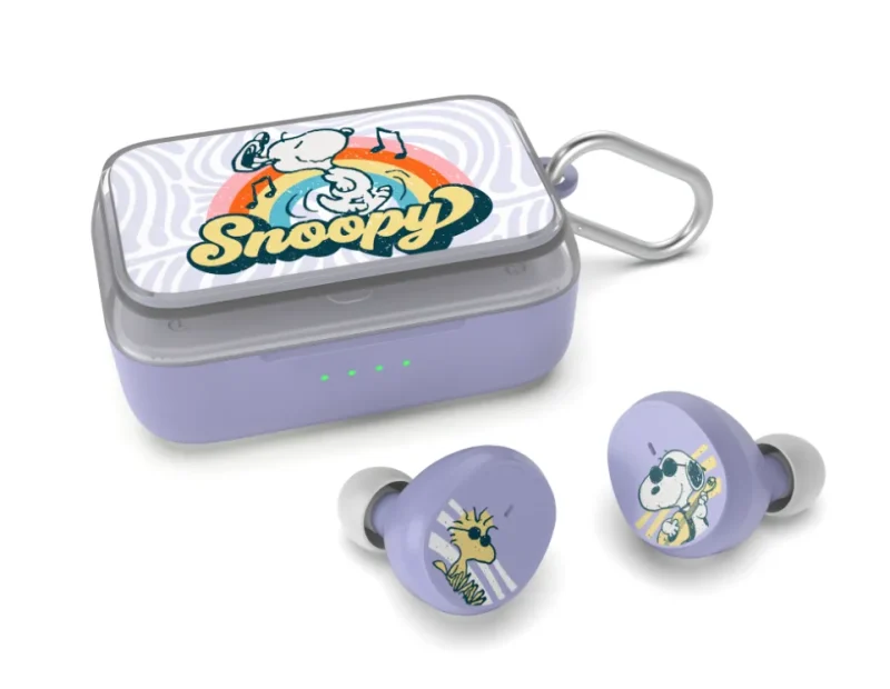 snoopy true wireless earbuds groovy peanuts edition