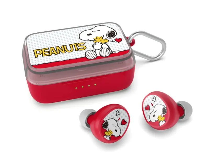 snoopy woodstock true wireless earbuds bluetooth headphones