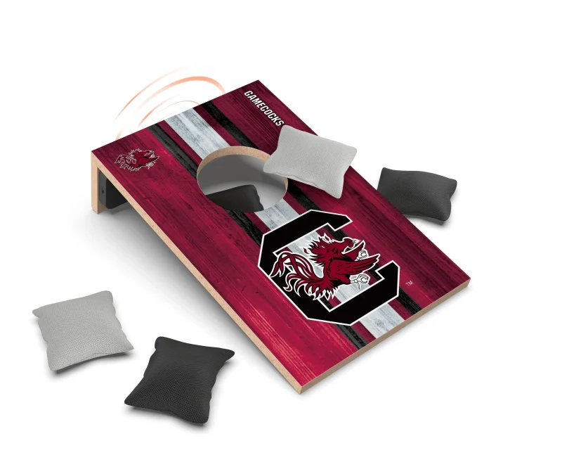 south carolina gamecocks cornhole set with bluetooth speaker scaled