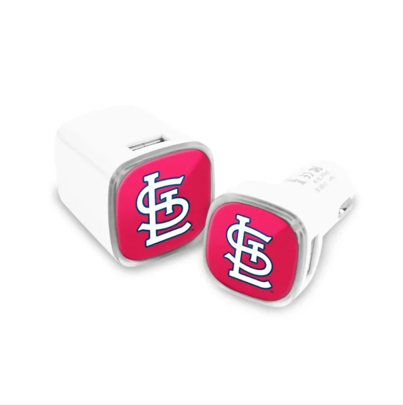 st louis cardinals 2 pack car wall chargers