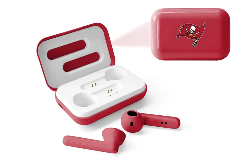 tampa bay buccaneers true wireless earbuds nfl bluetooth v4 scaled