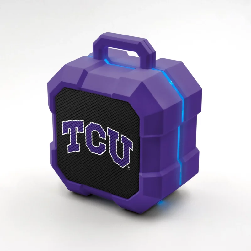 tcu horned frogs bluetooth led speaker