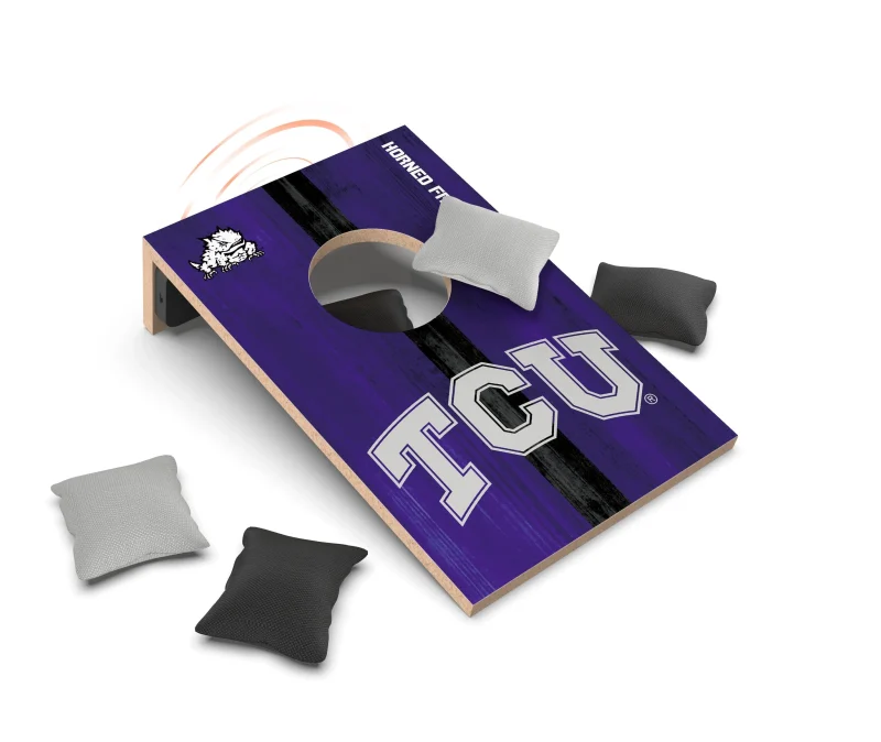 tcu horned frogs cornhole set bluetooth speaker scaled