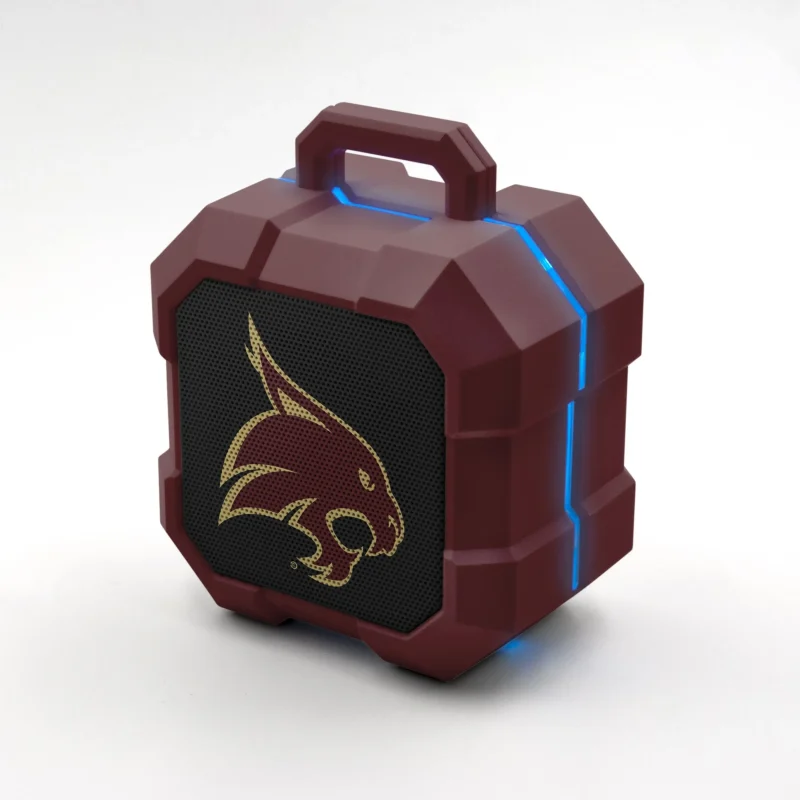 texas state bobcats led bluetooth speaker