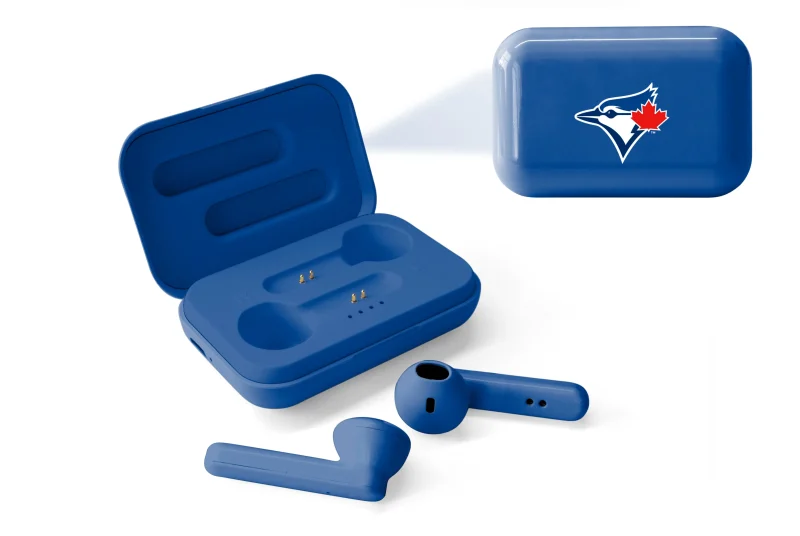 toronto blue jays true wireless earbuds scaled